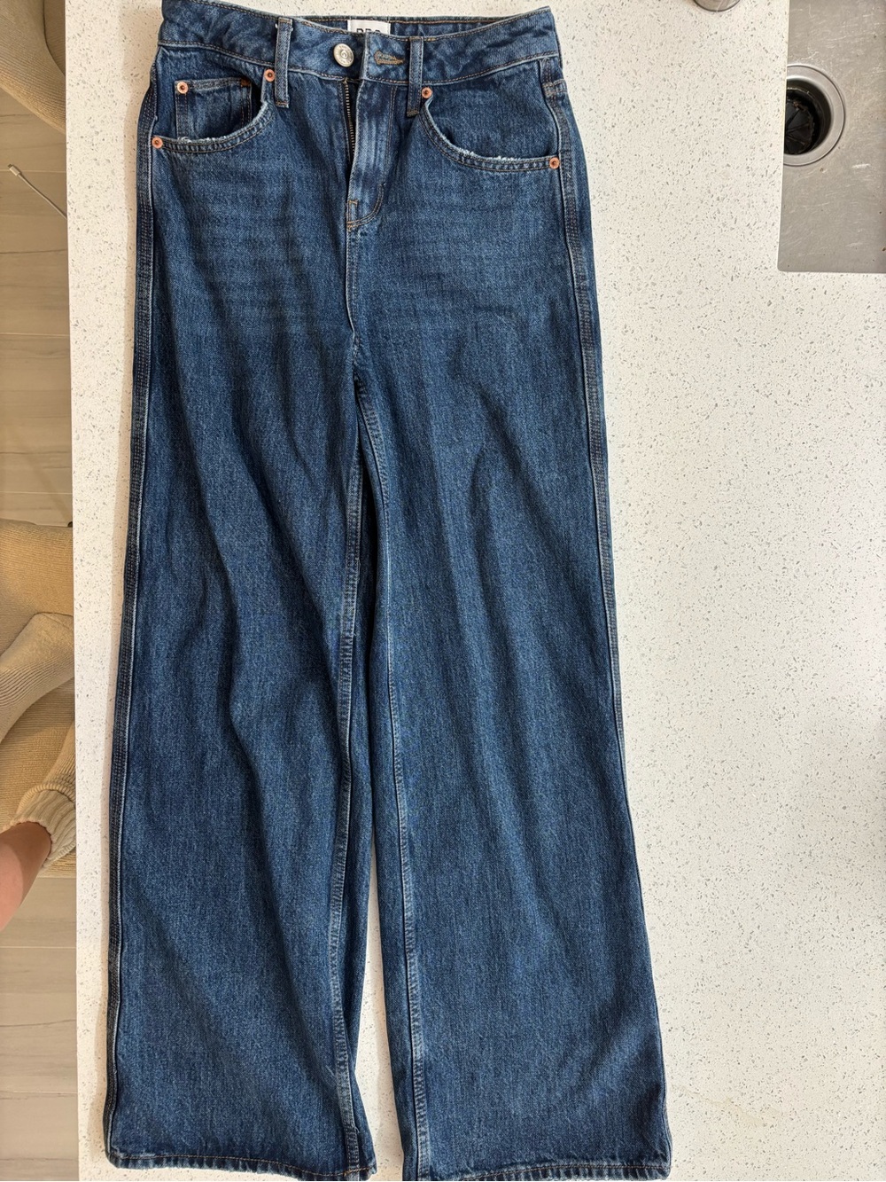 BDG Wide Leg Dark Blue Denim Jeans